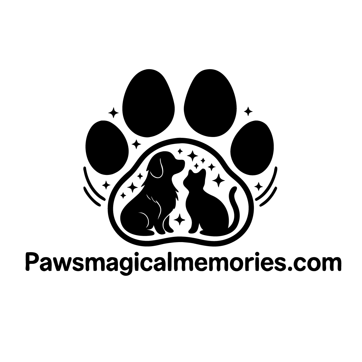 Paw Magical Memories logo Dark mode