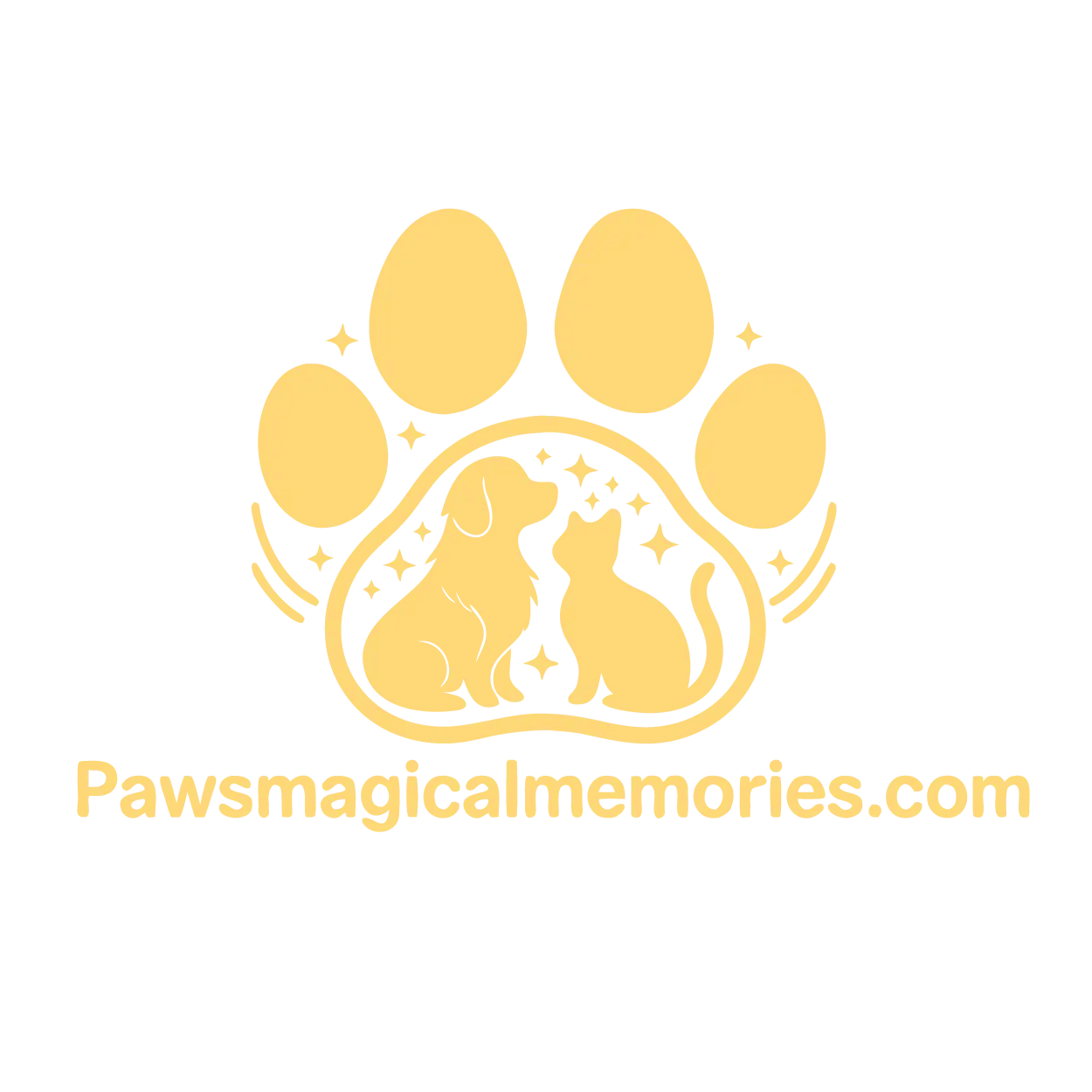 Paw Magical Memories logo  gold 